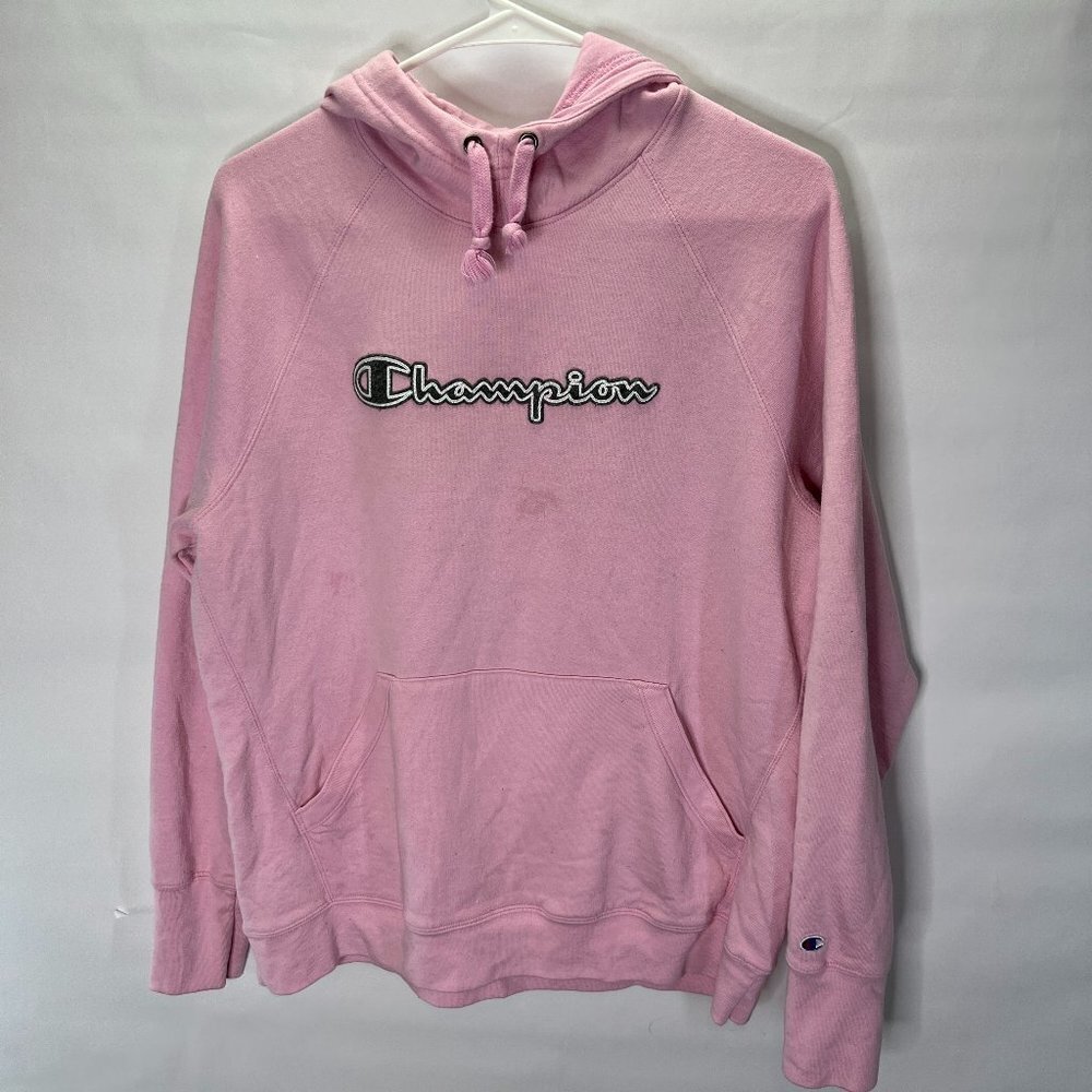 ORIGINAL Champion Pink Hoodie L